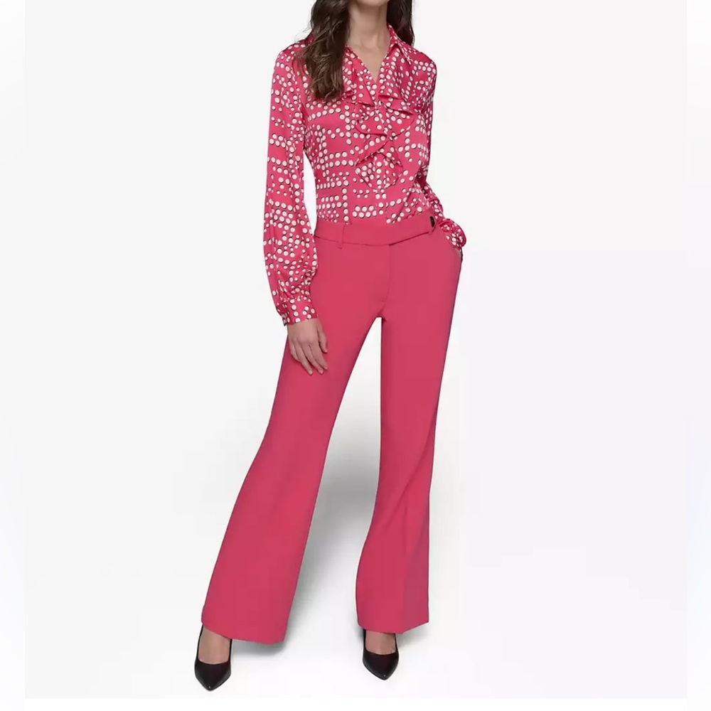Karl Lagerfeld Paris
Women's Button-Tab Wide-Leg Pants new size 14